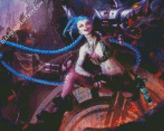 Jinx League Of Legends diamond painting