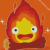 Calcifer Fire Demon diamond painting