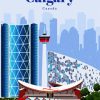 Calgary City Poster diamond painting