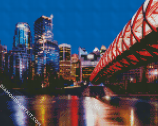 Calgary City diamond painting