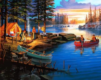 Campfire Memories diamond painting