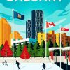 Canada Calgary Poster diamond painting