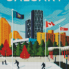 Canada Calgary Poster diamond painting