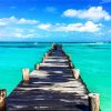 Cancun Beach Pier diamond painting