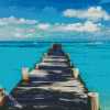 Cancun Beach Pier diamond painting