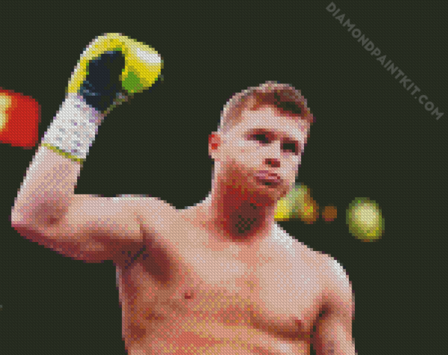 Canelo Alvarez diamond painting