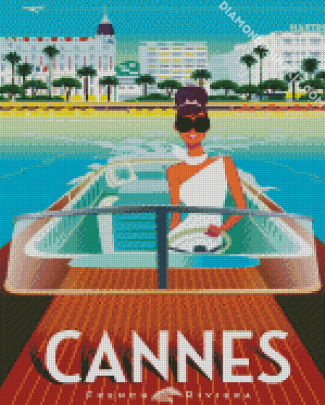 Cannes Poster diamond painting