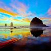 Cannon Beach At Sunset diamond painting