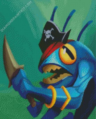 Murloc Pirate diamond painting