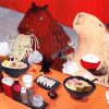 Capybara Eating Sushi diamond painting