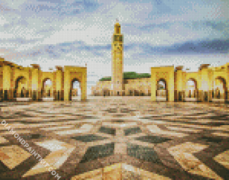 Casablanca Hassan II Mosque diamond painting