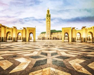 Casablanca Hassan II Mosque diamond painting