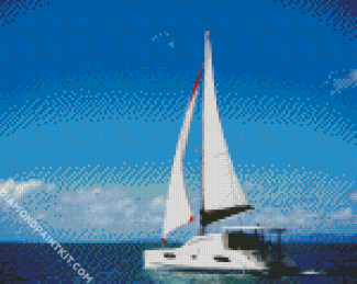 Catamaran Sailing Ship diamond painting