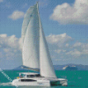 Catamaran Yacht diamond painting