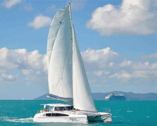 Catamaran Yacht diamond painting