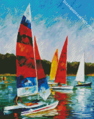 Catamarans Art diamond painting