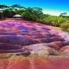 Chamarel Seven Colored Earth Geopark Mauritius diamond painting