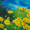 Chamomile Yellow Flowers Field diamond painting