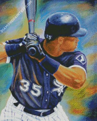 Chicago White Sox Frank Thomas diamond painting