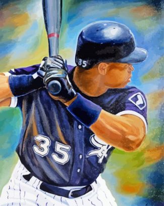 Chicago White Sox Frank Thomas diamond painting