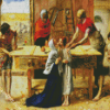 Christ In The House Of His Parents By John Everett Millais diamond painting