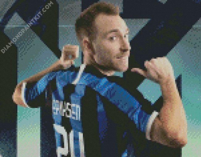 Christian Eriksen Soccer Player diamond painting