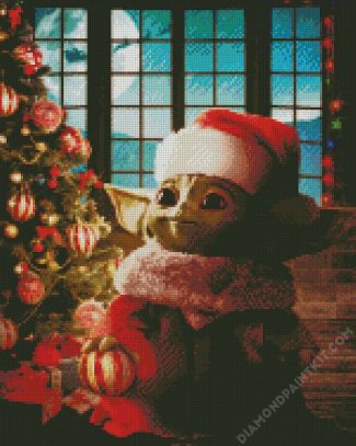 Christmas Baby Yoda diamond painting