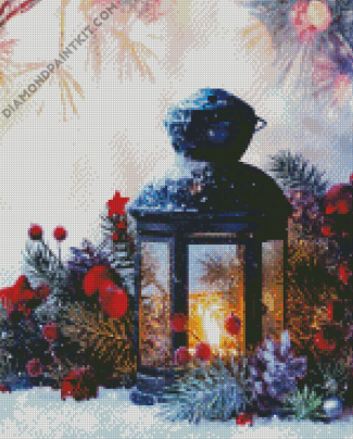 Christmas Lantern diamond painting