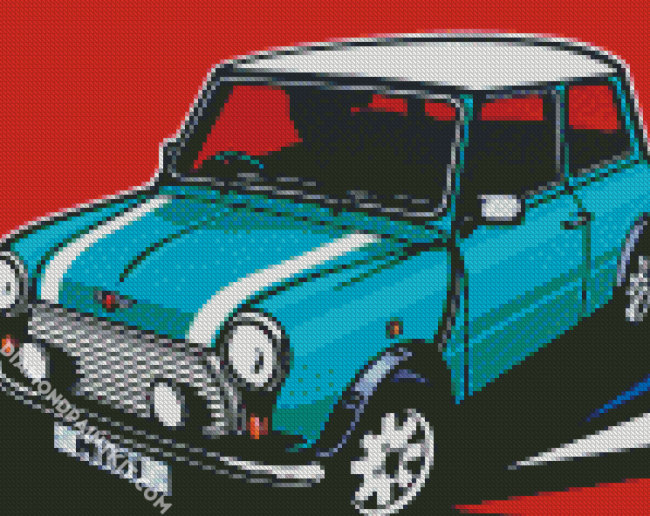 Classic Mini Cooper Car diamond painting