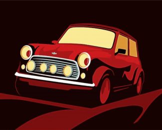 Classic Mini Cooper diamond painting