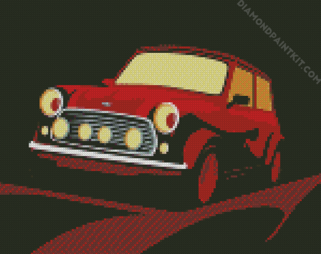 Classic Mini Cooper diamond painting