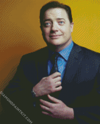 Classy Brendan Fraser diamond painting