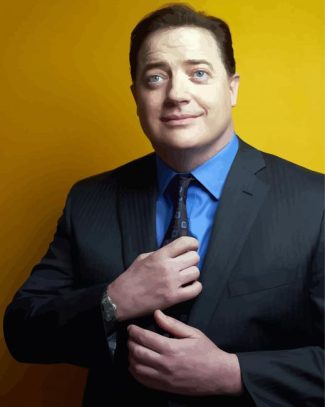 Classy Brendan Fraser diamond painting