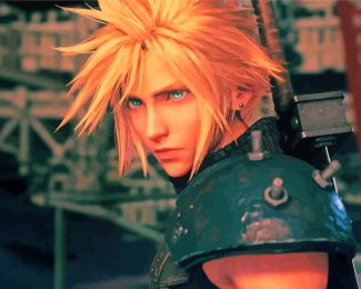 Cloud Strife Final Fantasy Game diamond painting