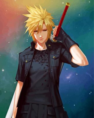 Cloud Strife Final Fantasy diamond painting