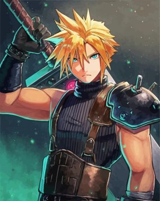 Cloud Strife diamond painting