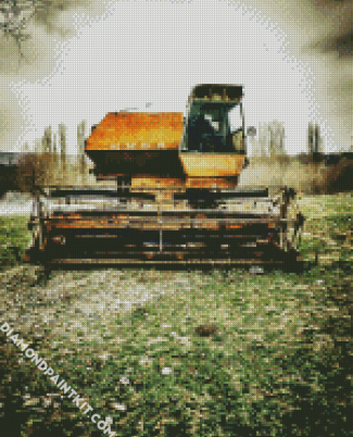 Combine Harvester diamond painting