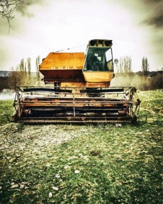 Combine Harvester diamond painting