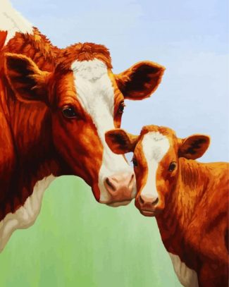 Cow And Calf diamond painting