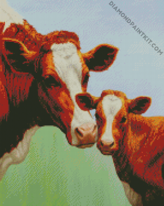 Cow And Calf diamond painting