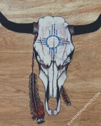 Cow Skull diamond painting