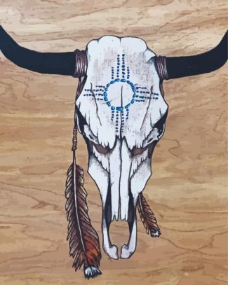 Cow Skull diamond painting