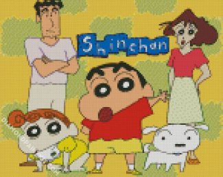 Crayon Shin Chan Cartoon diamond painting