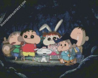 Crayon Shin Chan Characters diamond painting