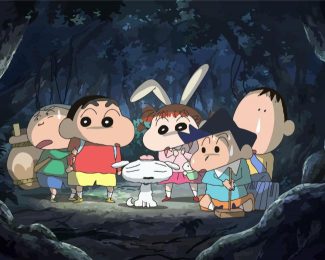 Crayon Shin Chan Characters diamond painting