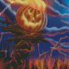 Creepy Pumpkin Scare Crow diamond painting