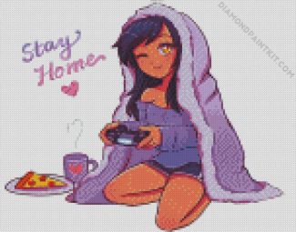 Cute Aphmau Art diamond painting