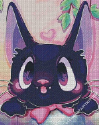 Cute Jiji Cat diamond painting