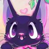 Cute Jiji Cat diamond painting