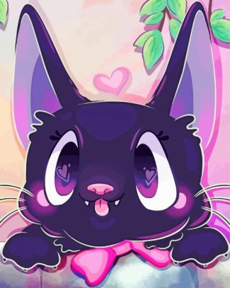 Cute Jiji Cat diamond painting